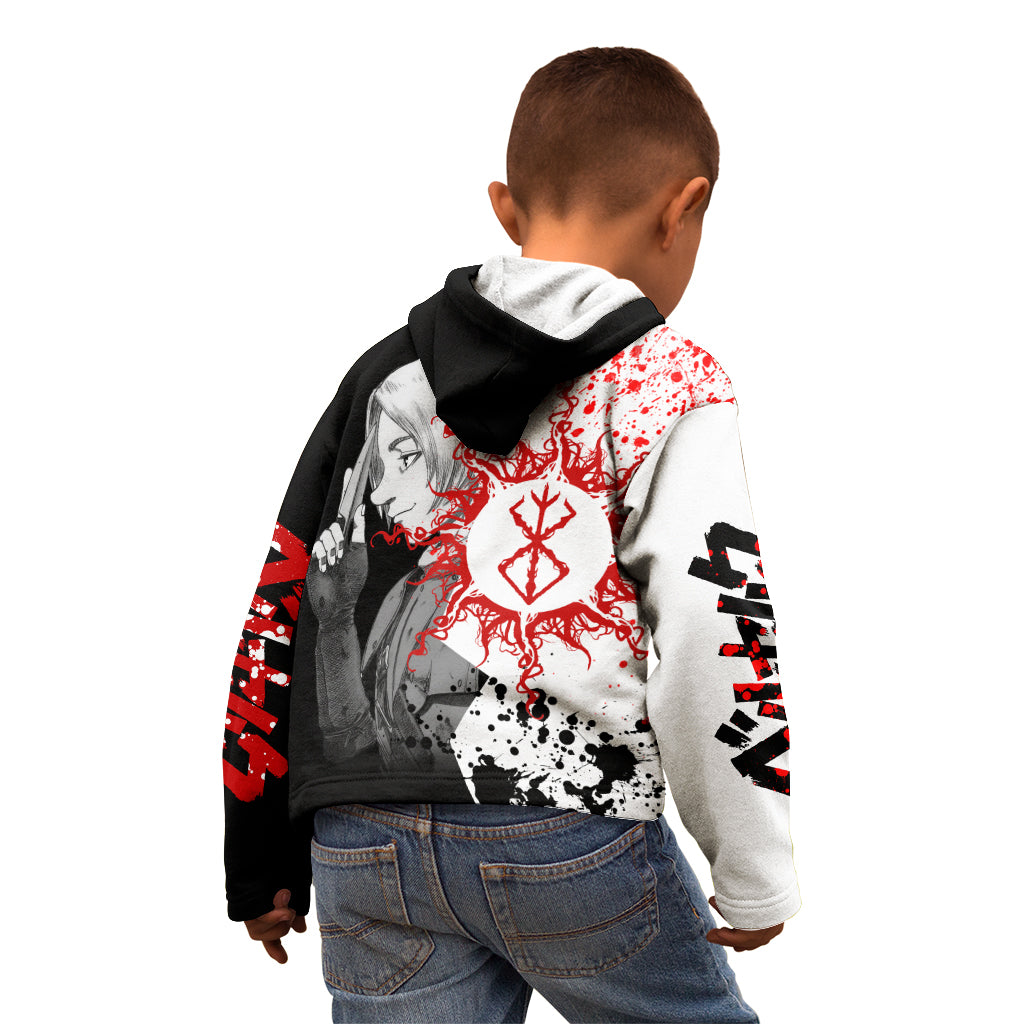 Judeau Berserk Kid Hoodie Anime Run Symbol Blood Style