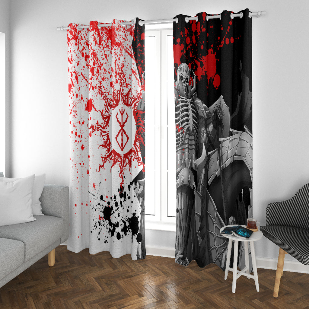 The Skull Knight Berserk Window Curtain Anime Japan Style