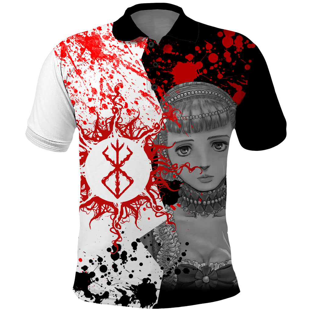 Farnese de Vandimion Berserk Polo Shirt Grunge Blood Style