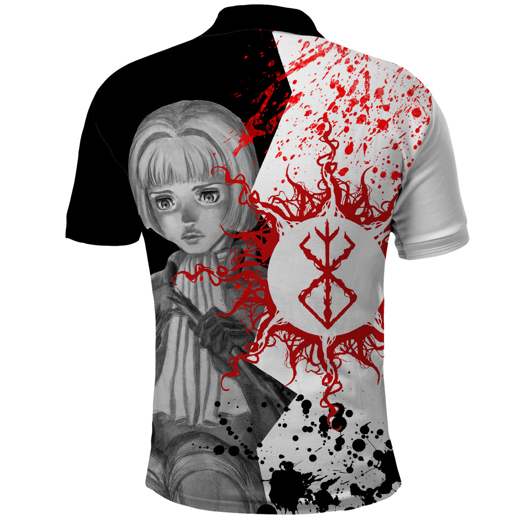 Farnese de Vandimion Berserk Polo Shirt Grunge Blood Style