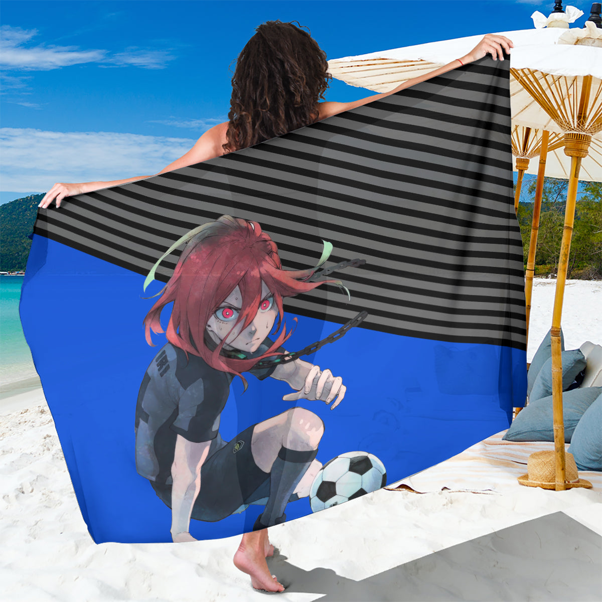 Hyoma Chigiri Blue Lock Sarong Anime Style