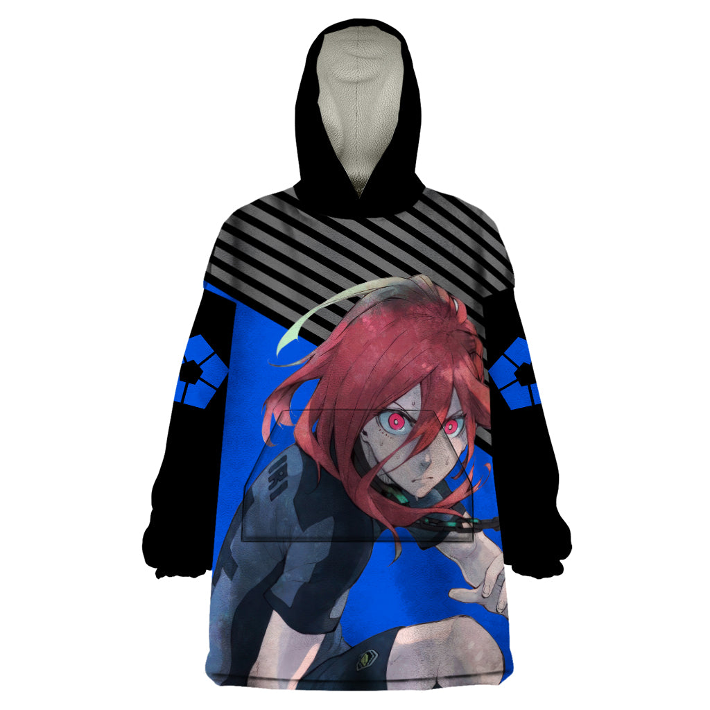 Hyoma Chigiri Blue Lock Wearable Blanket Hoodie Anime Style