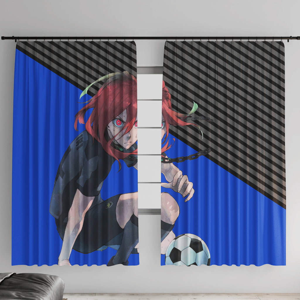 Hyoma Chigiri Blue Lock Window Curtain Anime Style