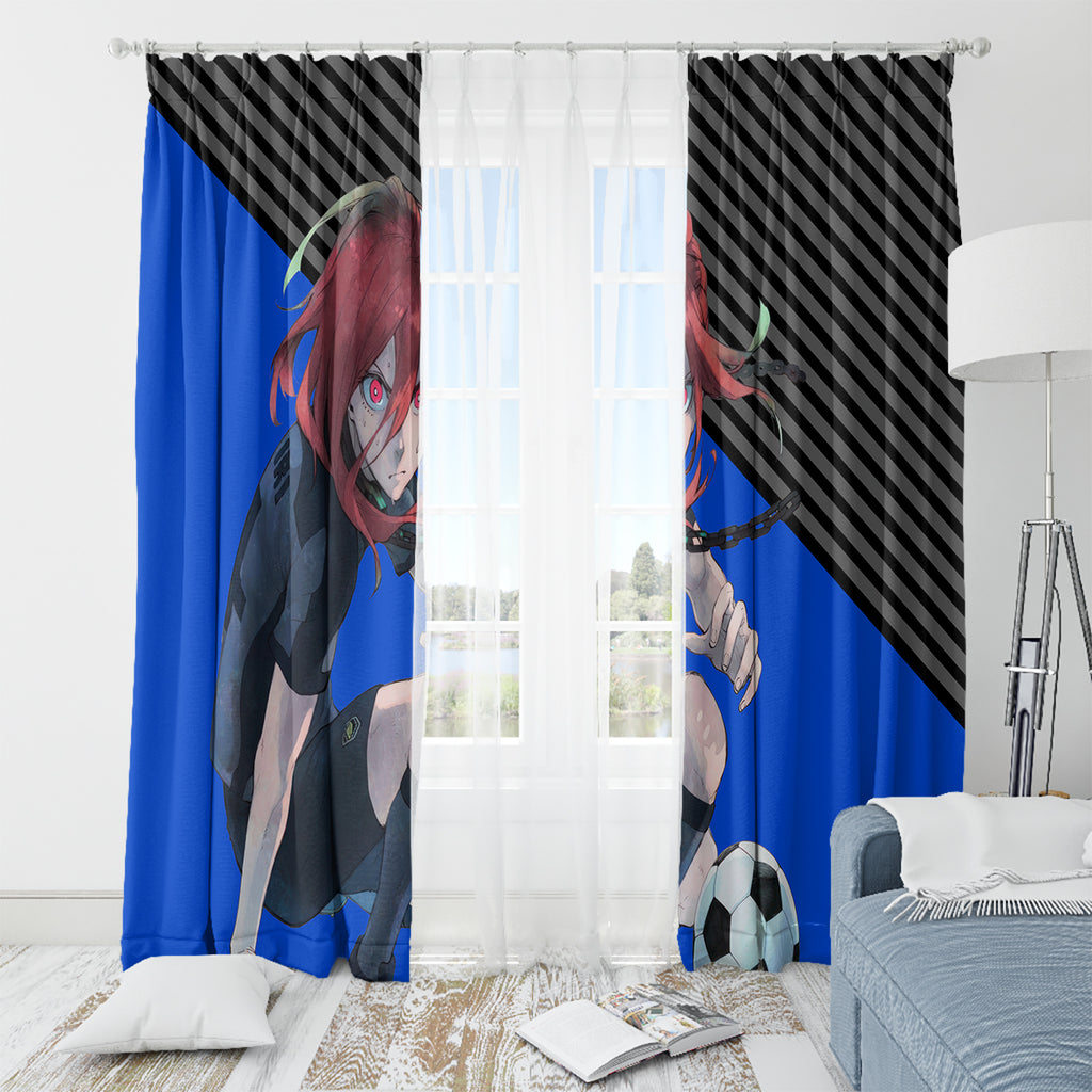 Hyoma Chigiri Blue Lock Window Curtain Anime Style