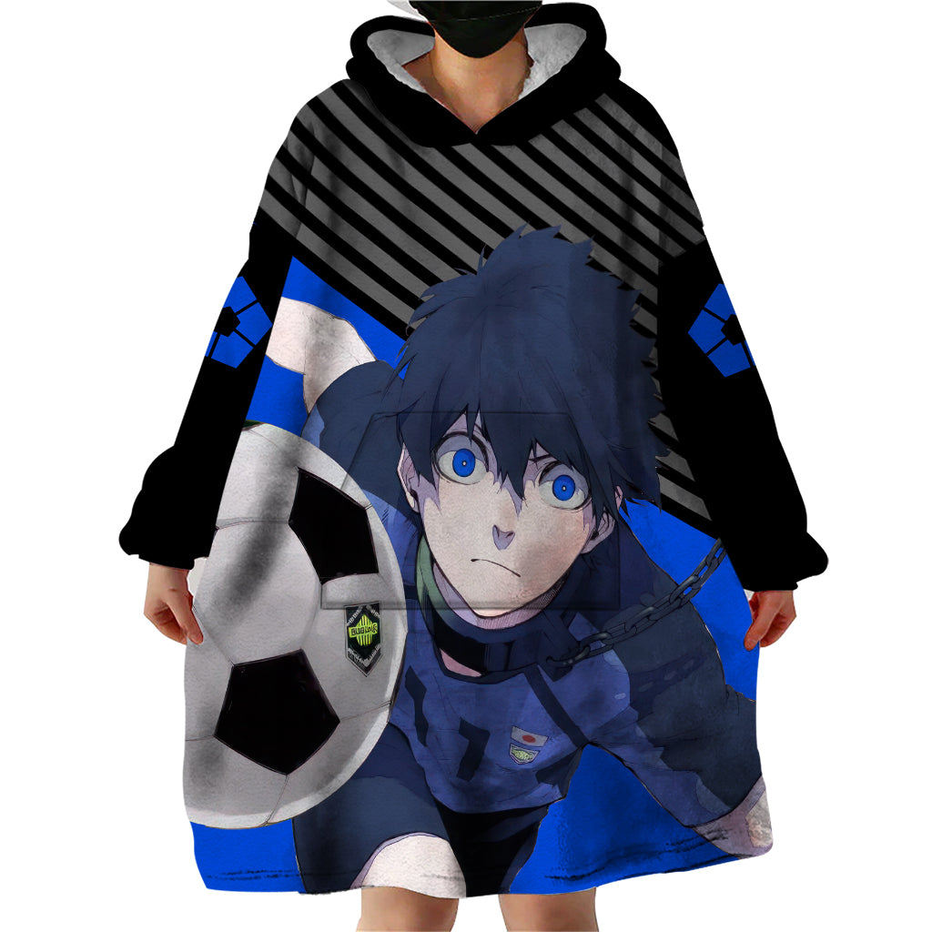 Yoichi Isagi Blue Lock Wearable Blanket Hoodie Anime Style