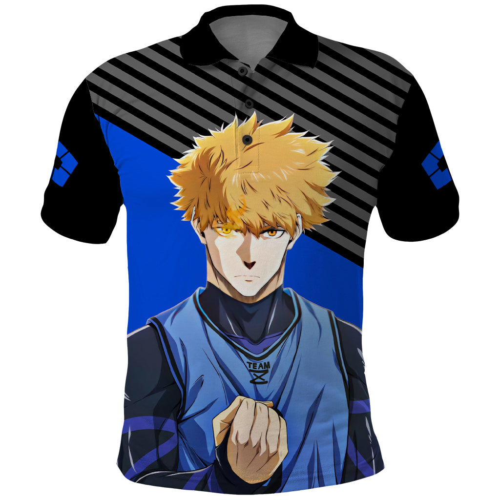 Rensuke Kunigami Blue Lock Polo Shirt Anime Style