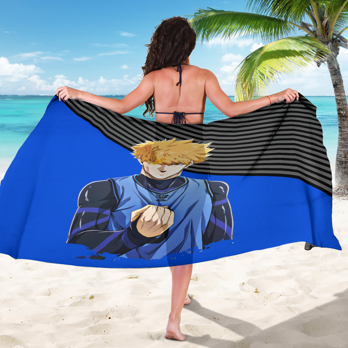 Rensuke Kunigami Blue Lock Sarong Anime Style