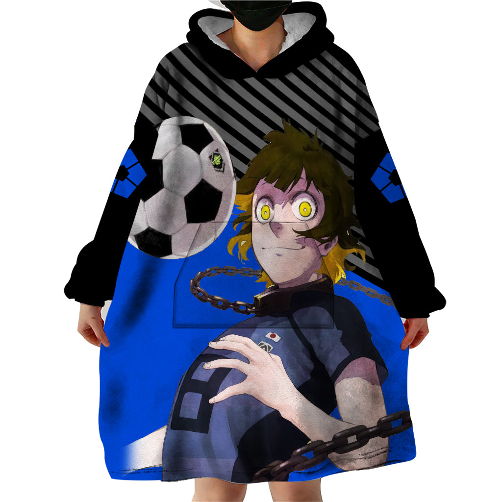 Meguru Bachira Blue Lock Wearable Blanket Hoodie Anime Style