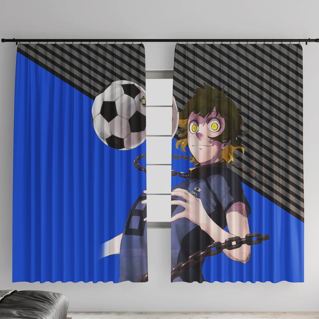 Meguru Bachira Blue Lock Window Curtain Anime Style