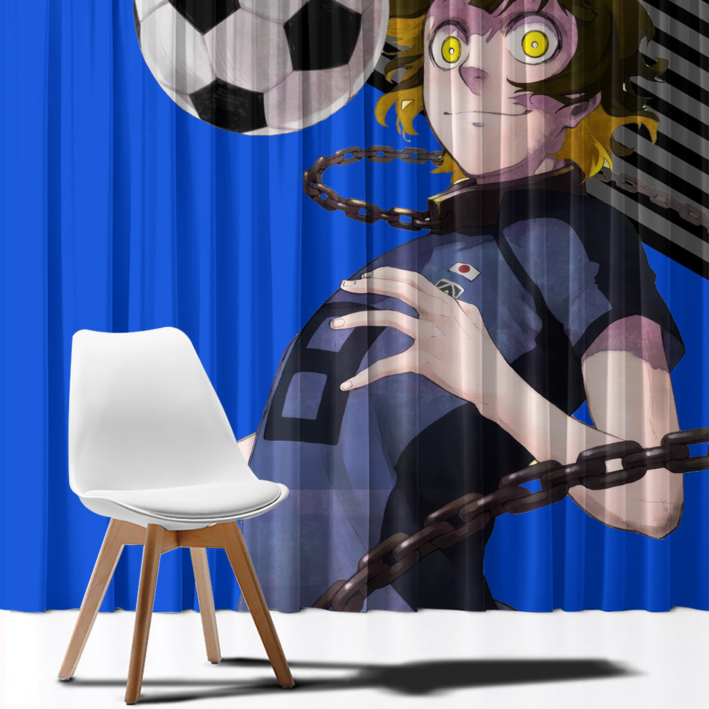 Meguru Bachira Blue Lock Window Curtain Anime Style