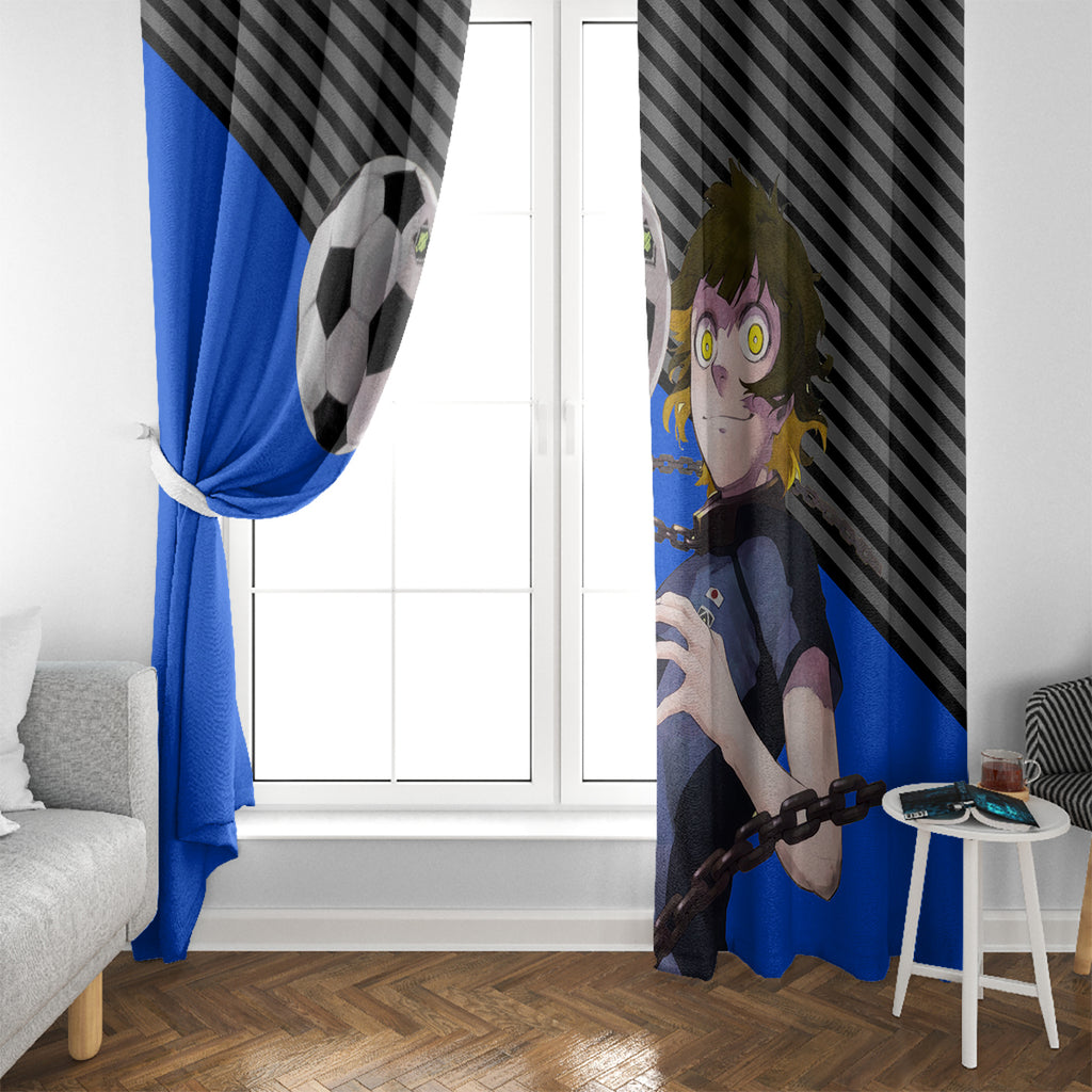 Meguru Bachira Blue Lock Window Curtain Anime Style