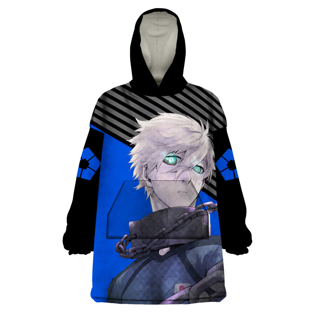 Seishiro Nagi Blue Lock Wearable Blanket Hoodie Anime Style