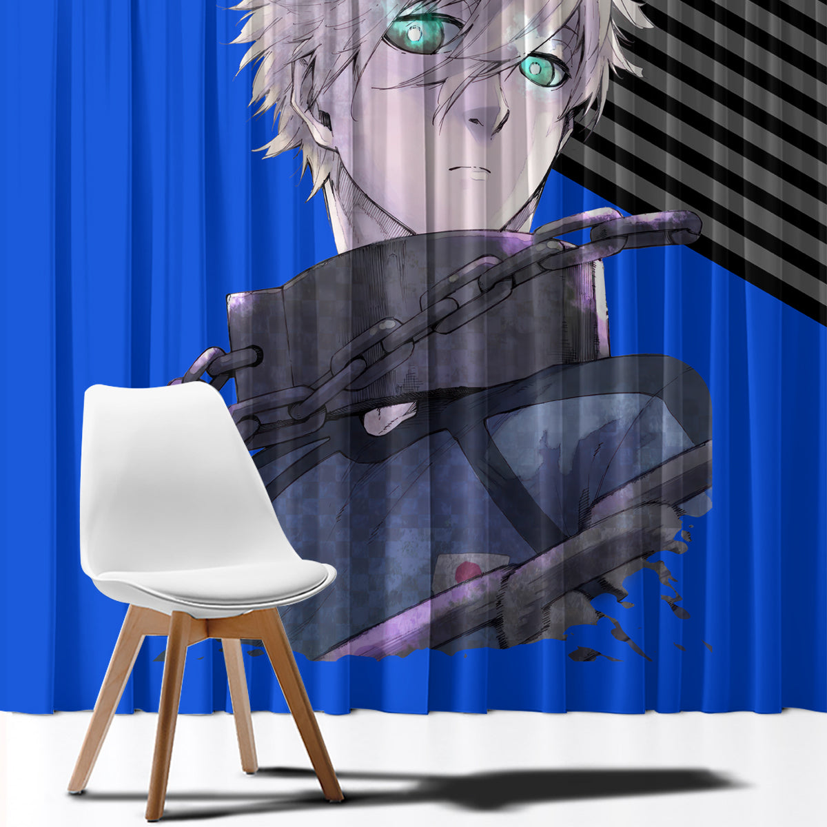 Seishiro Nagi Blue Lock Window Curtain Anime Style