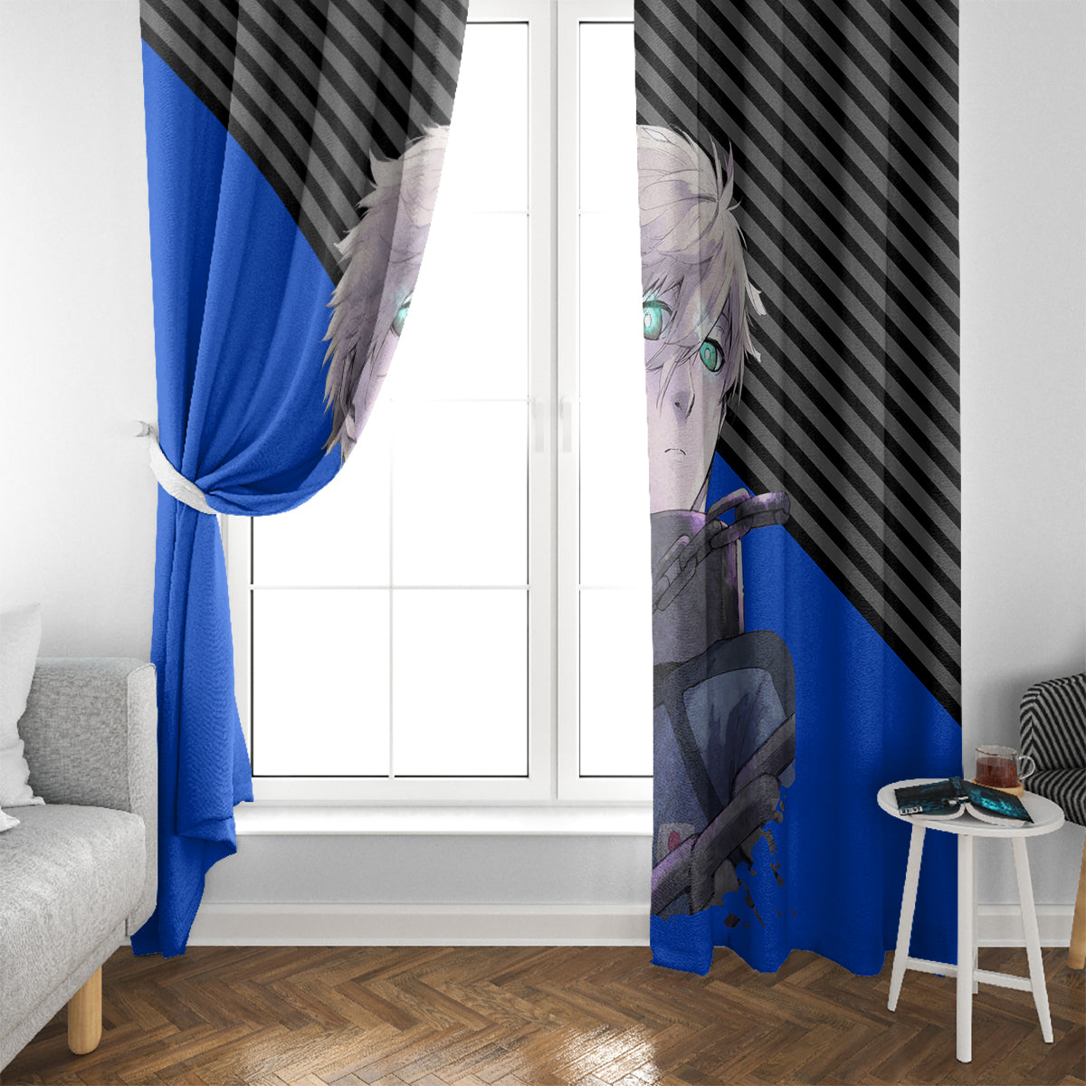 Seishiro Nagi Blue Lock Window Curtain Anime Style