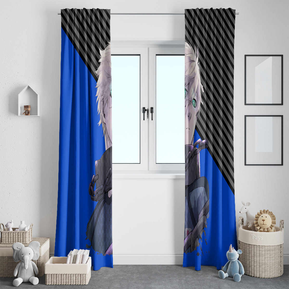 Seishiro Nagi Blue Lock Window Curtain Anime Style