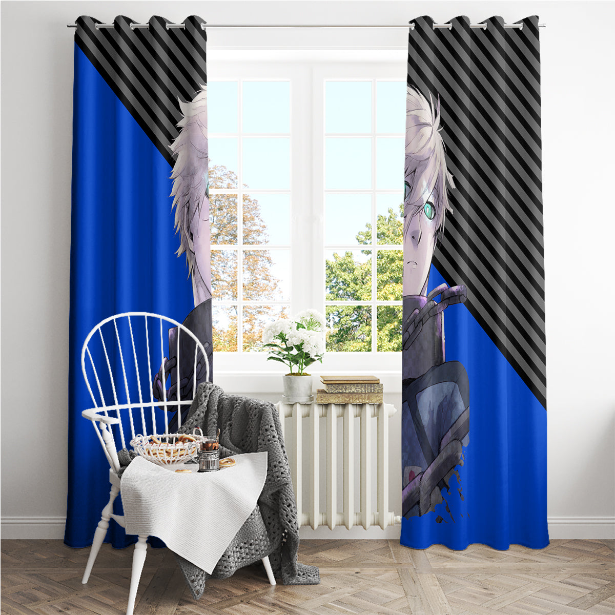 Seishiro Nagi Blue Lock Window Curtain Anime Style