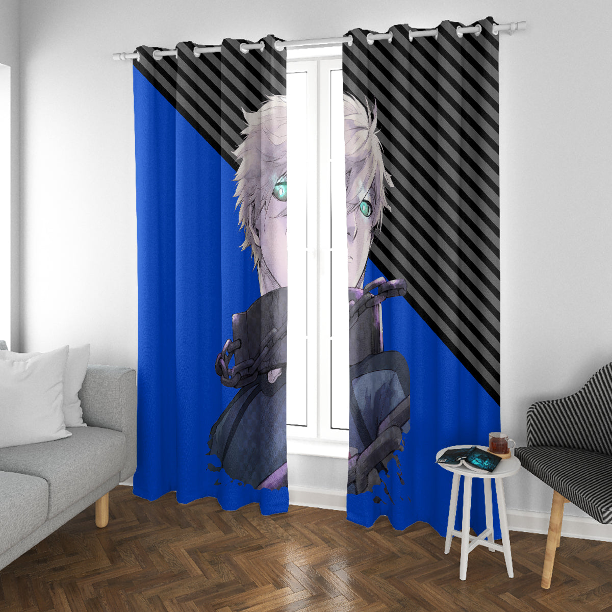 Seishiro Nagi Blue Lock Window Curtain Anime Style
