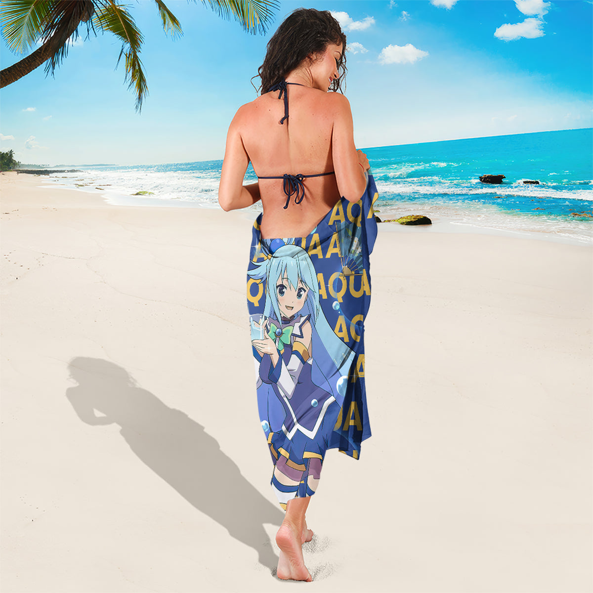 Aqua KonoSuba Sarong Anime Style