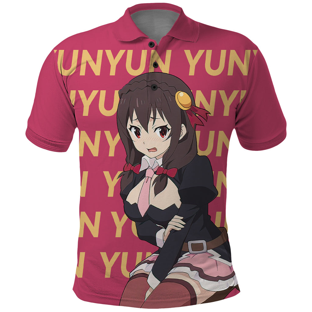 Yunyun KonoSuba Polo Shirt Anime Style