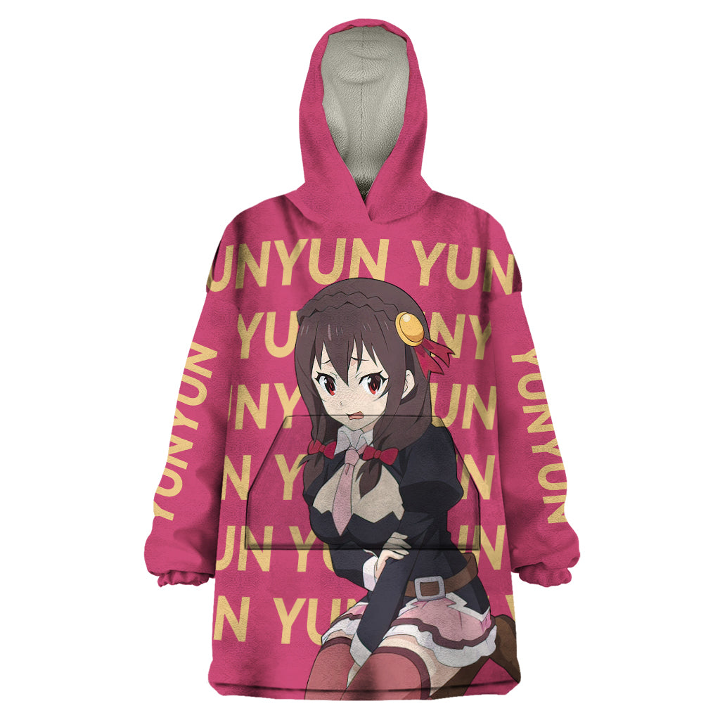 Yunyun KonoSuba Wearable Blanket Hoodie Anime Style