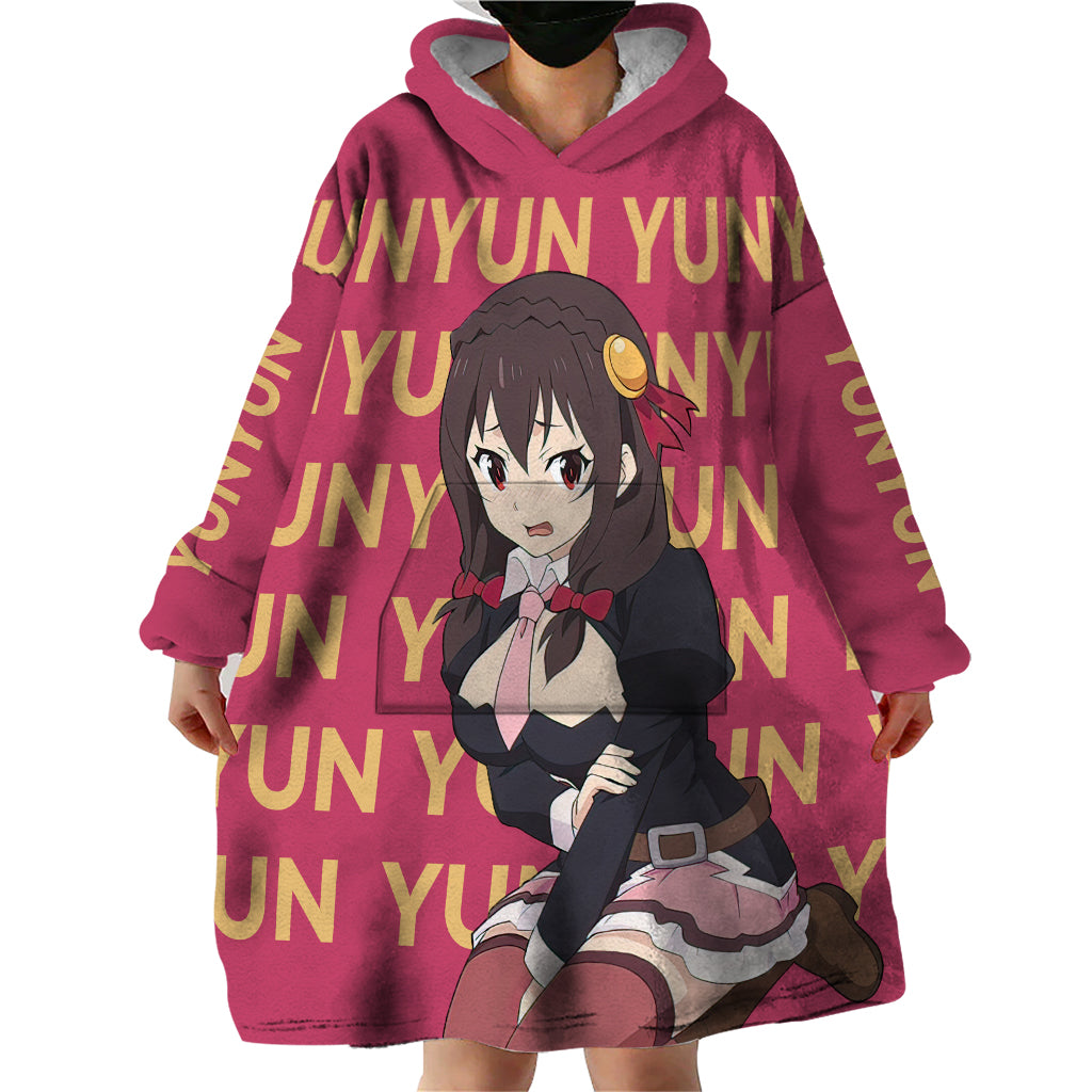 Yunyun KonoSuba Wearable Blanket Hoodie Anime Style