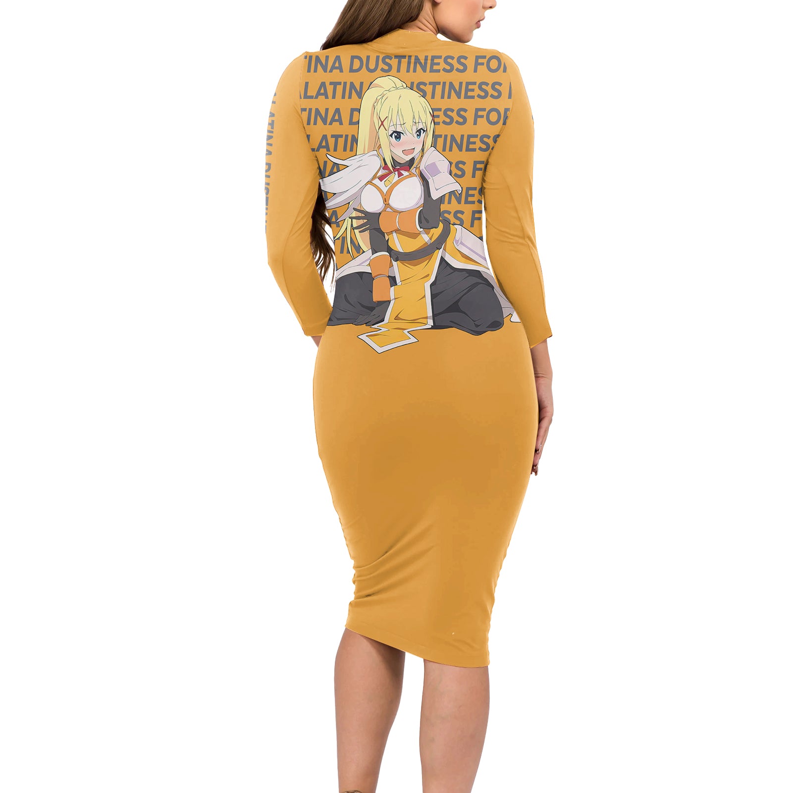 Lalatina Dustiness Ford KonoSuba Long Sleeve Bodycon Dress Anime Style