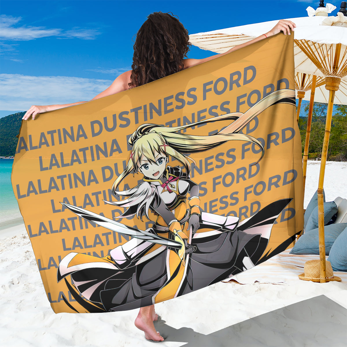Lalatina Dustiness Ford KonoSuba Sarong Anime Style