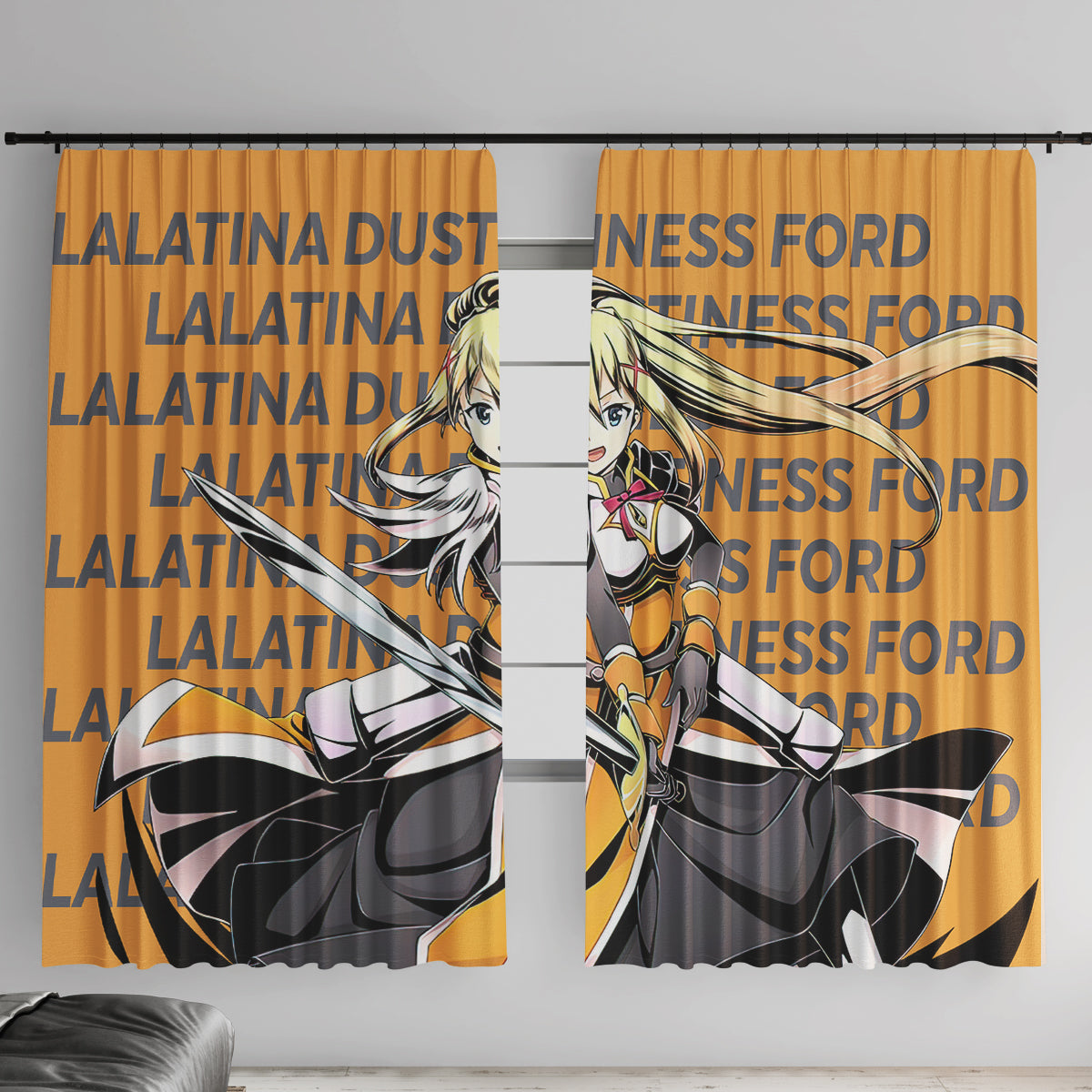 Lalatina Dustiness Ford KonoSuba Window Curtain Anime Style