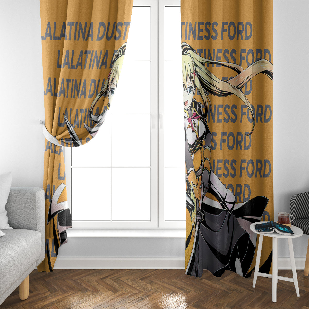 Lalatina Dustiness Ford KonoSuba Window Curtain Anime Style