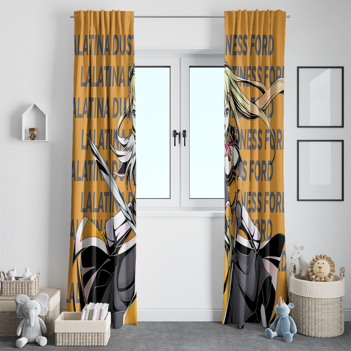 Lalatina Dustiness Ford KonoSuba Window Curtain Anime Style