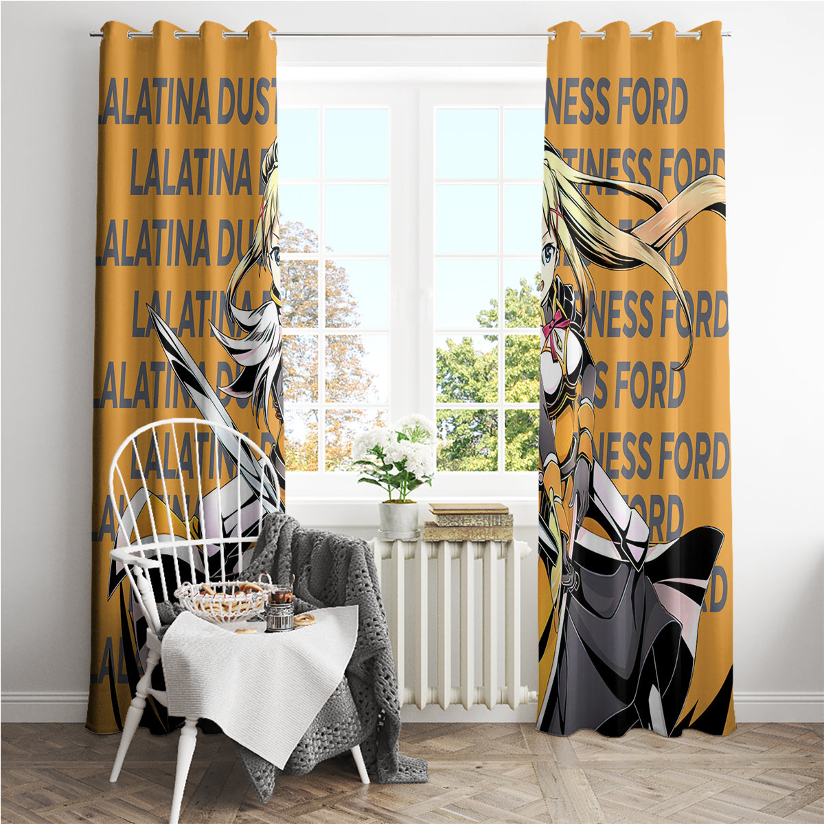 Lalatina Dustiness Ford KonoSuba Window Curtain Anime Style