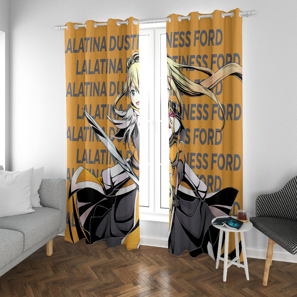 Lalatina Dustiness Ford KonoSuba Window Curtain Anime Style