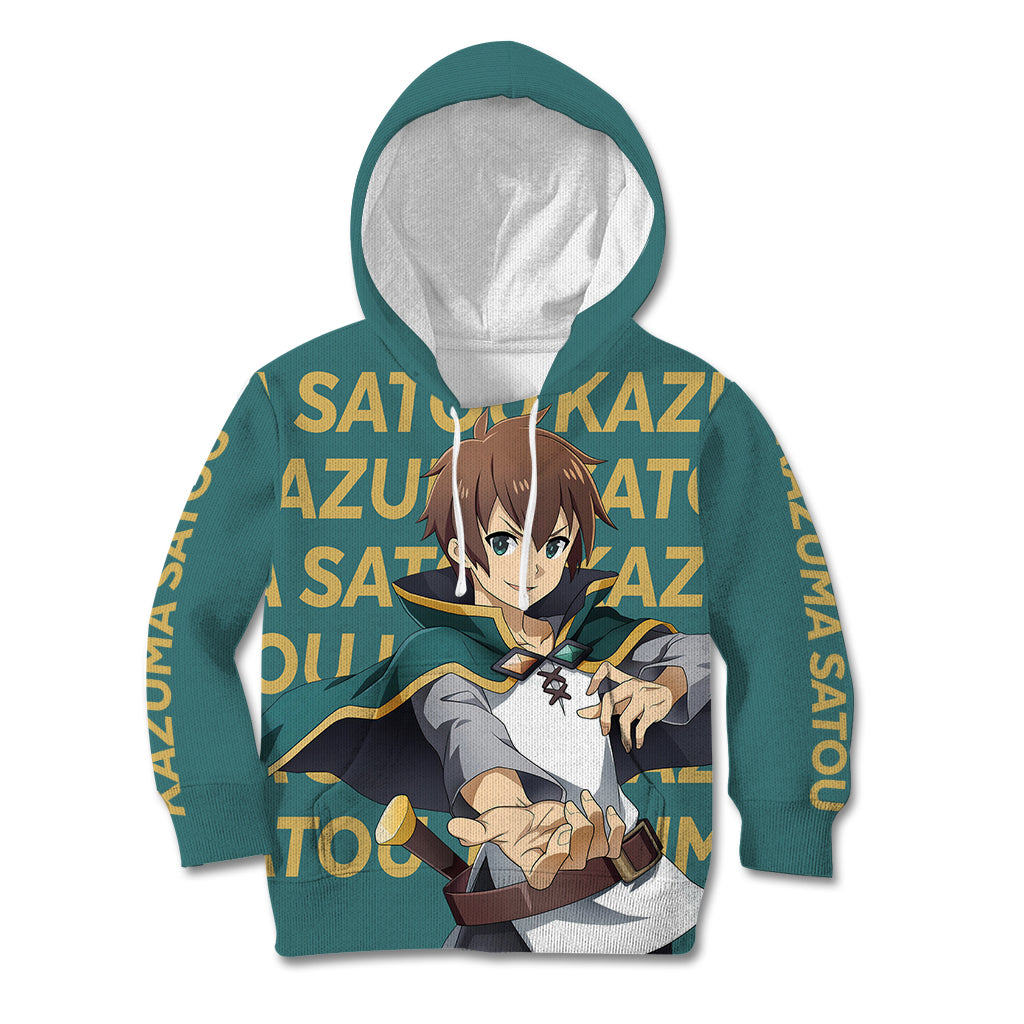 Kazuma Satou KonoSuba Kid Hoodie Anime Style