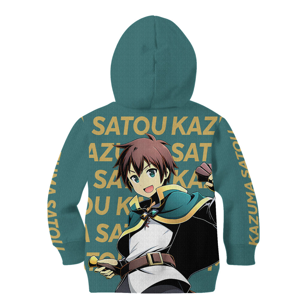 Kazuma Satou KonoSuba Kid Hoodie Anime Style