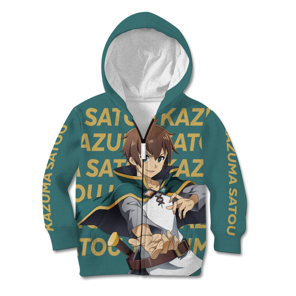 Kazuma Satou KonoSuba Kid Hoodie Anime Style
