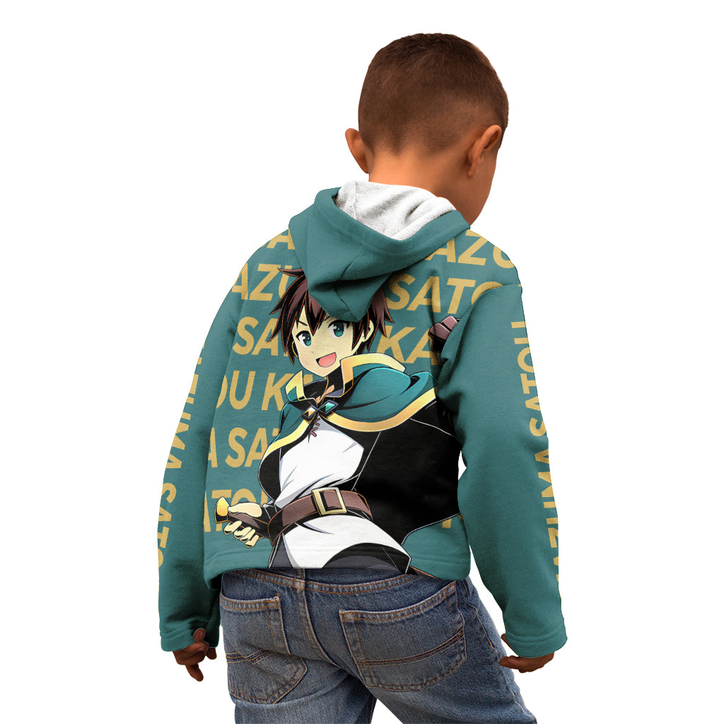 Kazuma Satou KonoSuba Kid Hoodie Anime Style