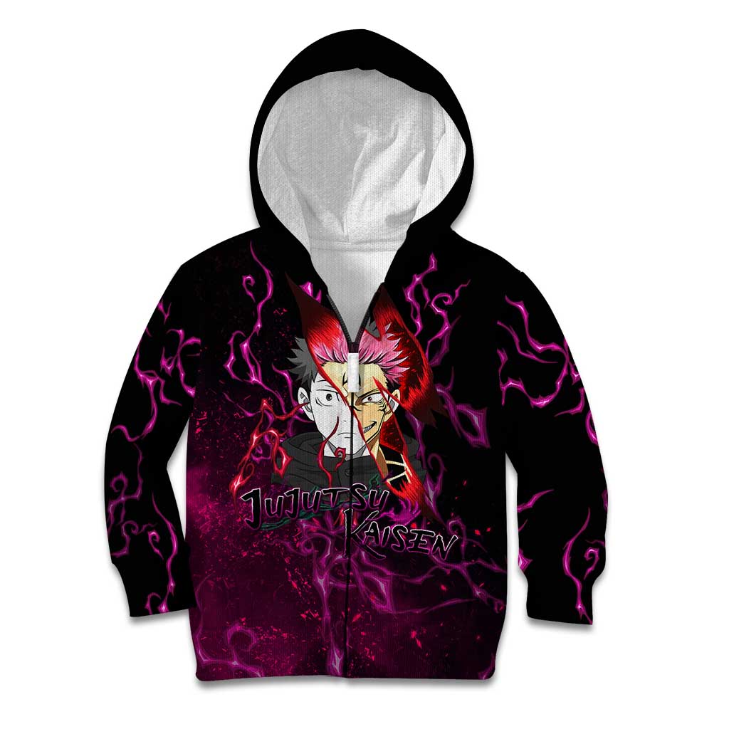 Itadori Yuji & Ryomen Sukuna - Jujutsu Kaisen Kid Hoodie Pattern Anime Mix Manga Style