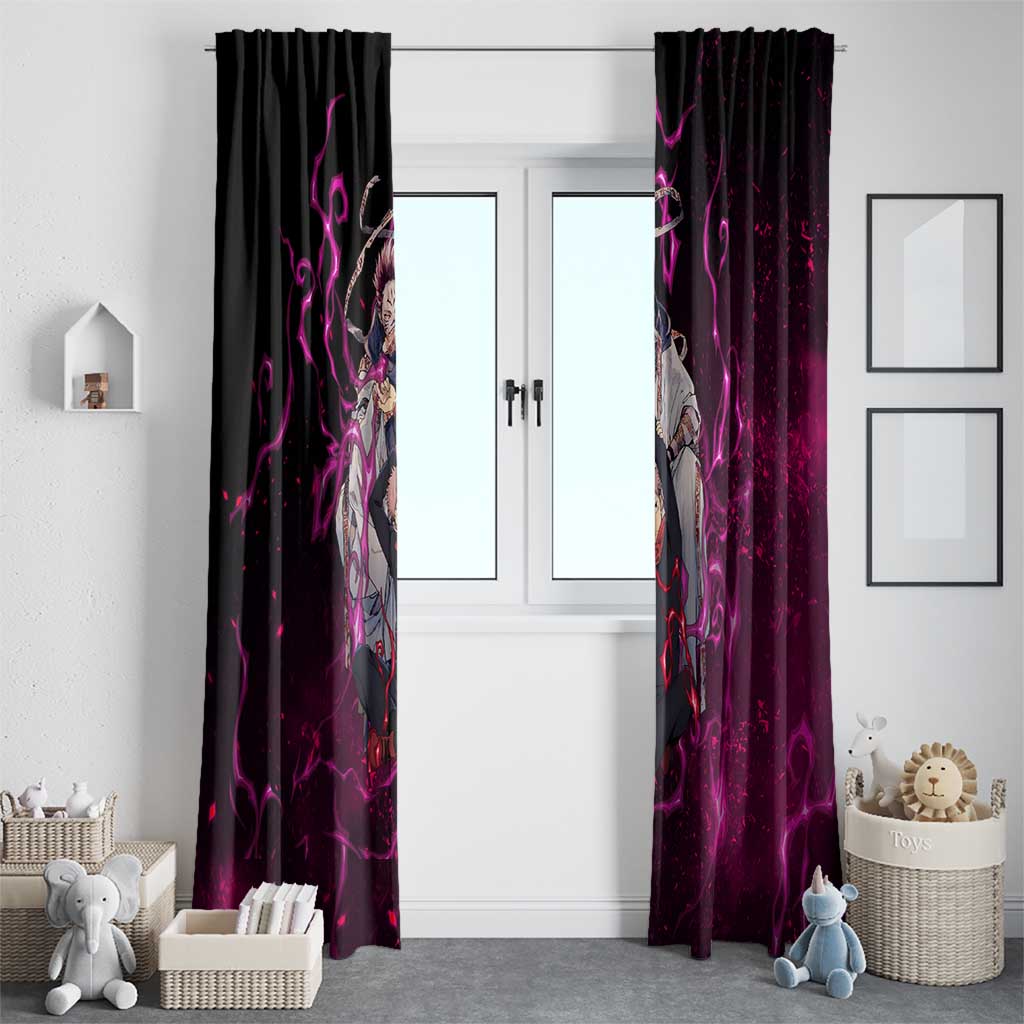 Itadori Yuji & Ryomen Sukuna - Jujutsu Kaisen Window Curtain Pattern Anime Mix Manga Style