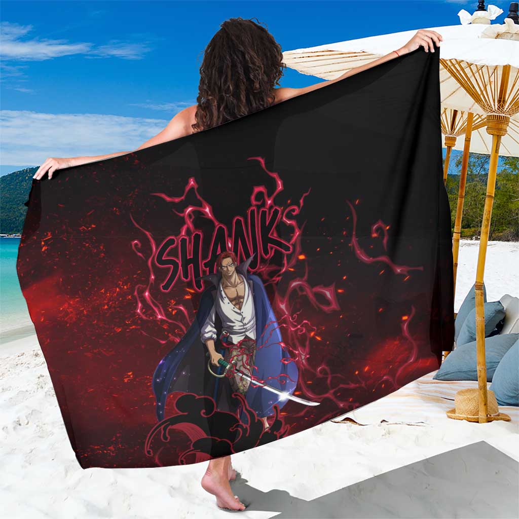 Yonko Shank - Red Hair Pirate - One Piece Sarong Haki Pattern Anime Style