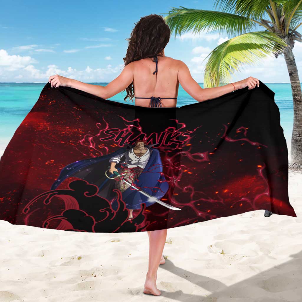 Yonko Shank - Red Hair Pirate - One Piece Sarong Haki Pattern Anime Style