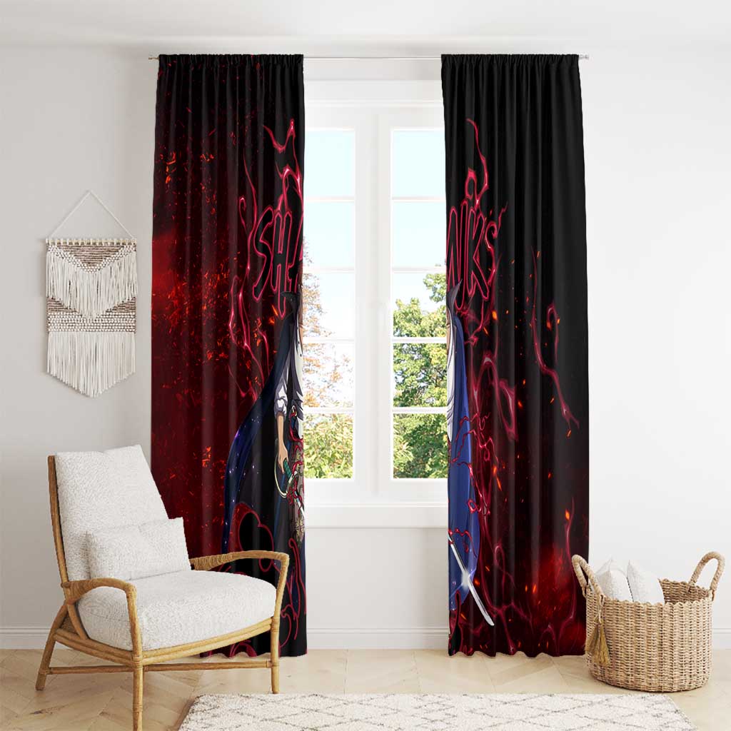 Yonko Shank - Red Hair Pirate - One Piece Window Curtain Haki Pattern Anime Style