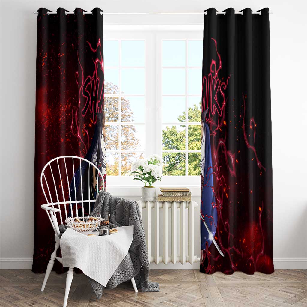 Yonko Shank - Red Hair Pirate - One Piece Window Curtain Haki Pattern Anime Style