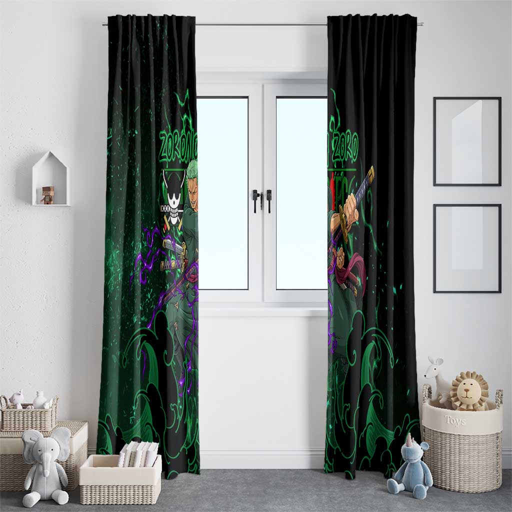 Roronoa Zoro - One Piece Window Curtain Haki Pattern Anime Style
