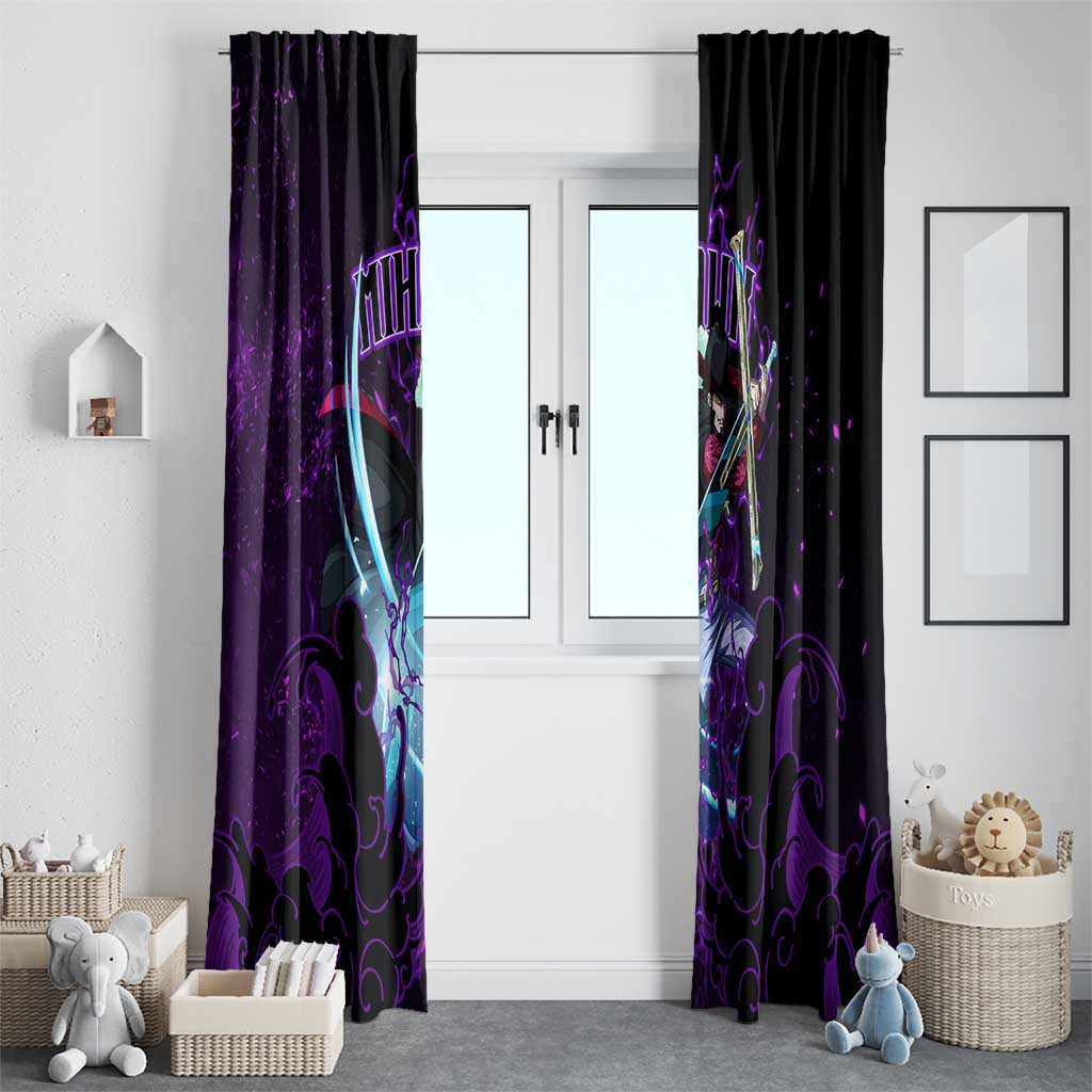 Dracule Mihawk - One Piece Window Curtain Haki Pattern Anime Style