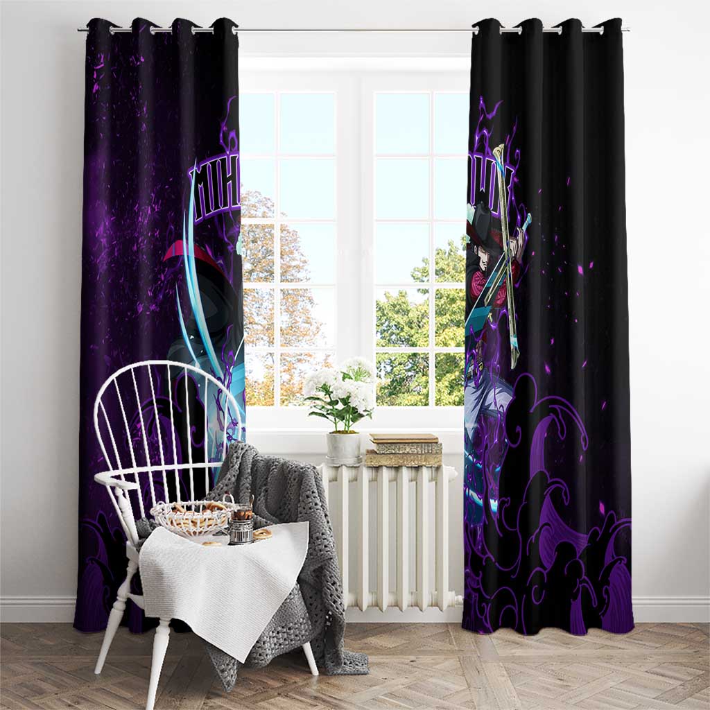 Dracule Mihawk - One Piece Window Curtain Haki Pattern Anime Style