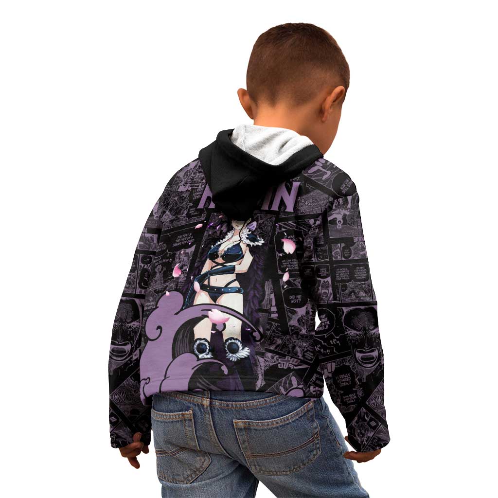 Nico Robin - One Piece Kid Hoodie Pattern Manga Mix Anime Style