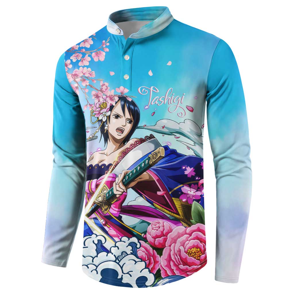 Tashigi - One Piece Button Sweatshirt Anime Style
