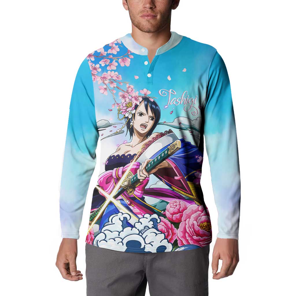 Tashigi - One Piece Button Sweatshirt Anime Style