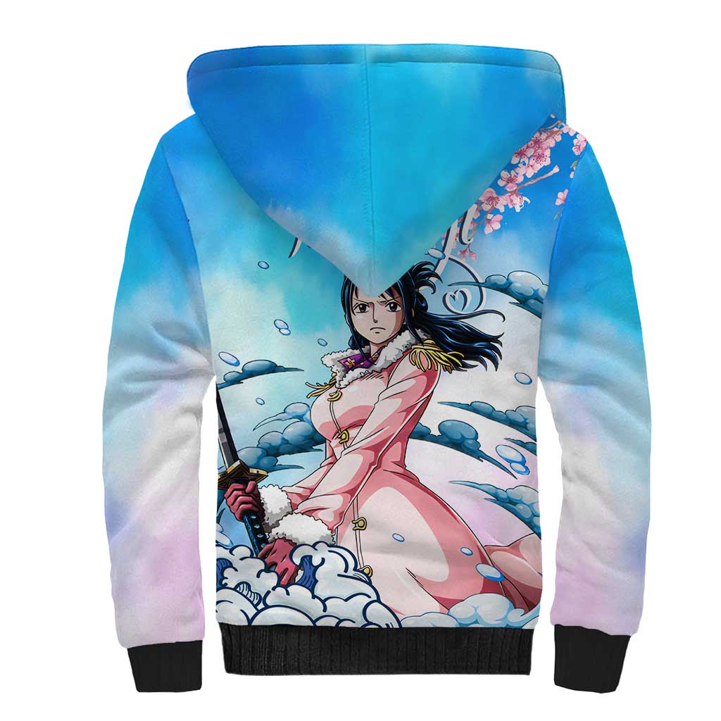 Tashigi - One Piece Sherpa Hoodie Anime Style