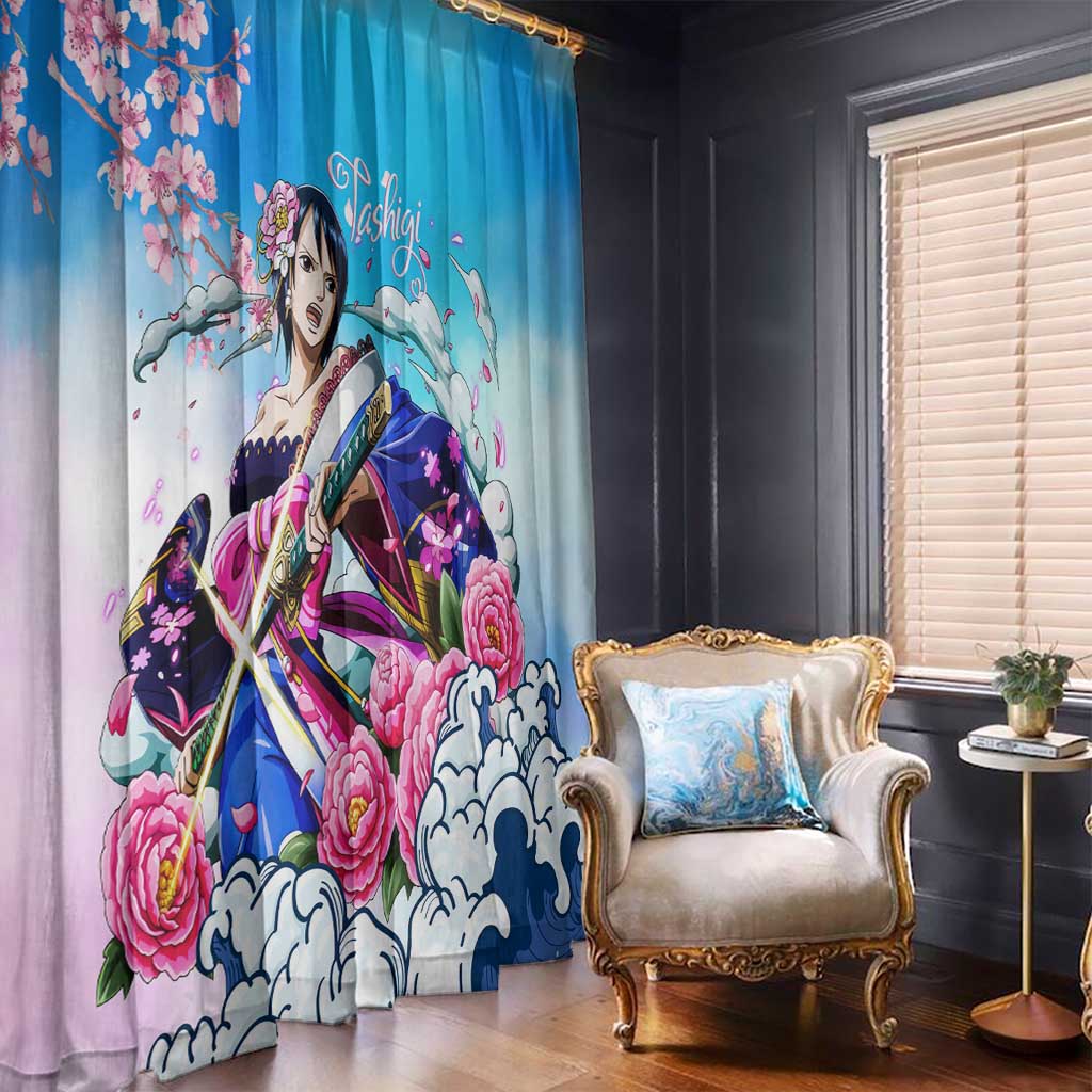 Tashigi - One Piece Window Curtain Anime Style